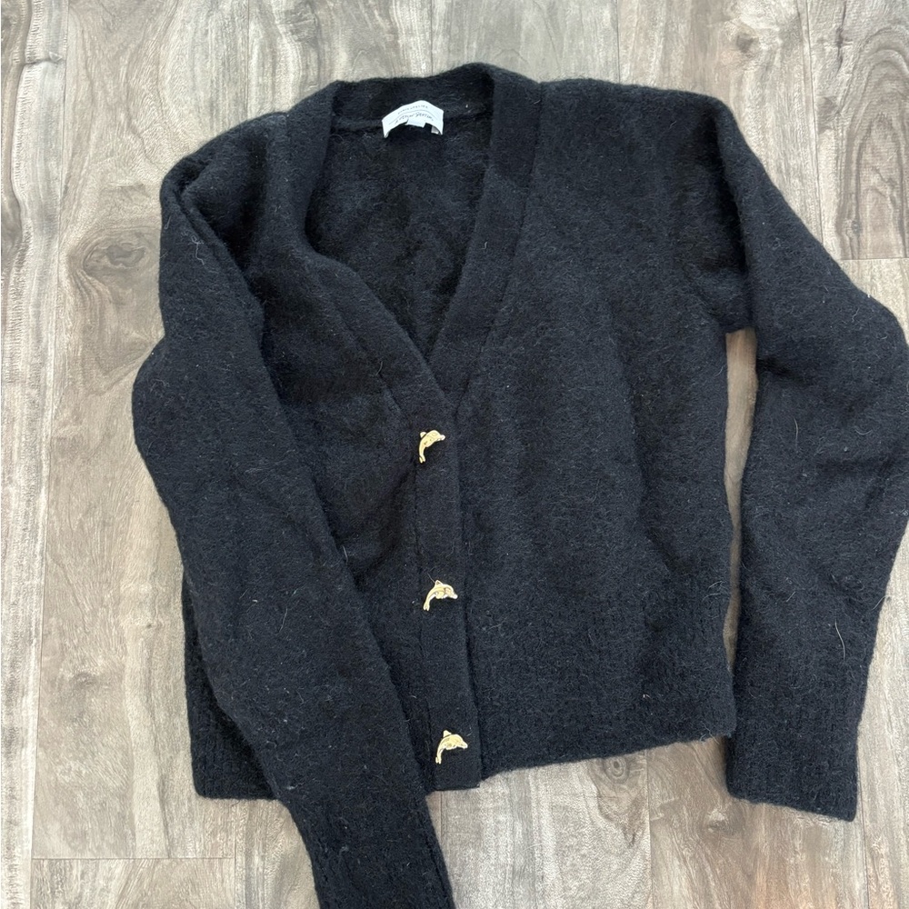 Black Cardigan Sweater